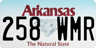 AR license plate 258WMR