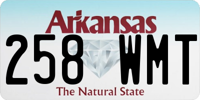 AR license plate 258WMT