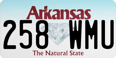 AR license plate 258WMU
