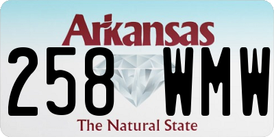AR license plate 258WMW