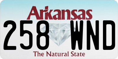 AR license plate 258WND