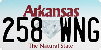AR license plate 258WNG