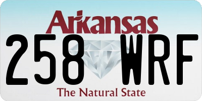 AR license plate 258WRF