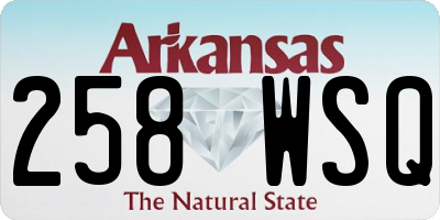 AR license plate 258WSQ