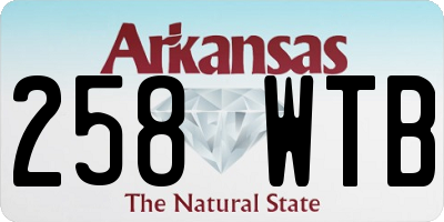 AR license plate 258WTB