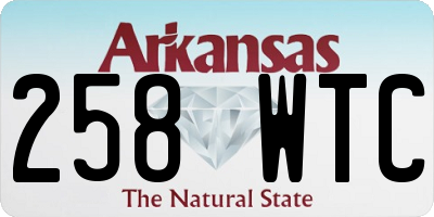 AR license plate 258WTC