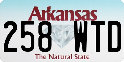 AR license plate 258WTD