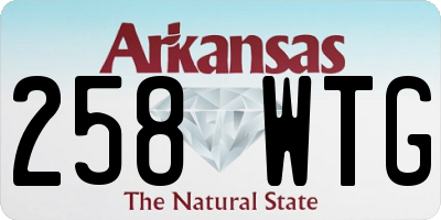 AR license plate 258WTG