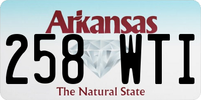 AR license plate 258WTI
