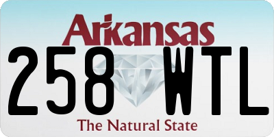 AR license plate 258WTL