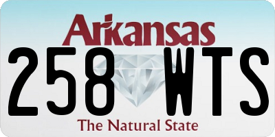 AR license plate 258WTS