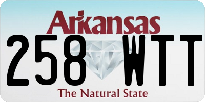 AR license plate 258WTT