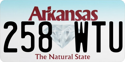 AR license plate 258WTU