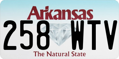 AR license plate 258WTV