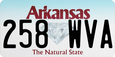 AR license plate 258WVA