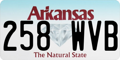 AR license plate 258WVB