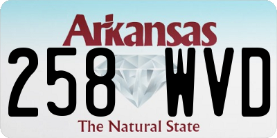AR license plate 258WVD