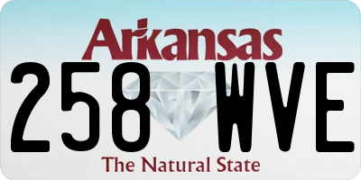 AR license plate 258WVE