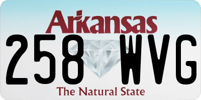 AR license plate 258WVG