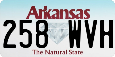 AR license plate 258WVH