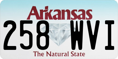 AR license plate 258WVI