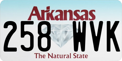 AR license plate 258WVK
