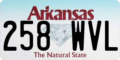 AR license plate 258WVL