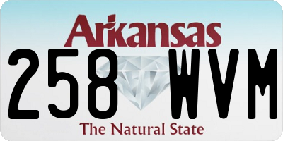 AR license plate 258WVM