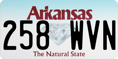 AR license plate 258WVN