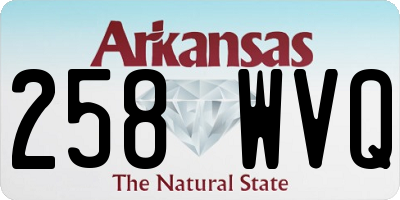 AR license plate 258WVQ