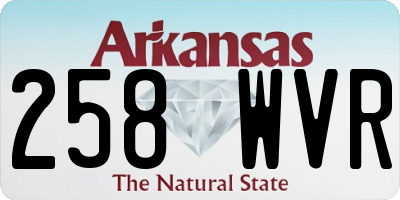 AR license plate 258WVR