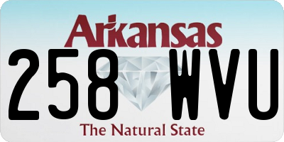 AR license plate 258WVU