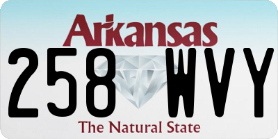 AR license plate 258WVY