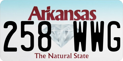 AR license plate 258WWG