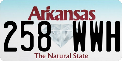 AR license plate 258WWH