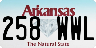 AR license plate 258WWL