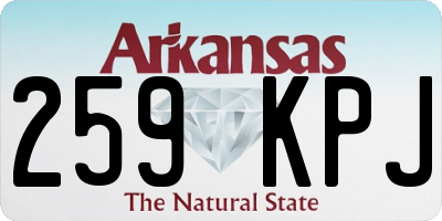 AR license plate 259KPJ