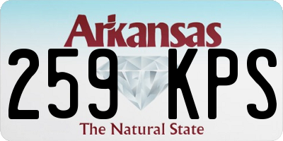 AR license plate 259KPS