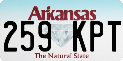 AR license plate 259KPT