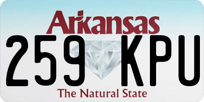 AR license plate 259KPU