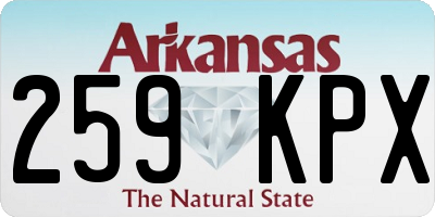 AR license plate 259KPX