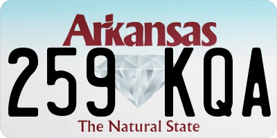 AR license plate 259KQA