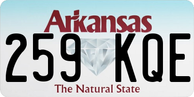 AR license plate 259KQE