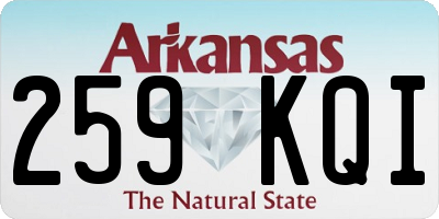AR license plate 259KQI