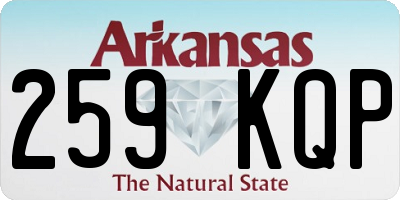 AR license plate 259KQP