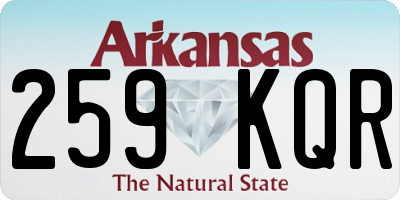 AR license plate 259KQR