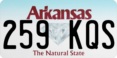 AR license plate 259KQS