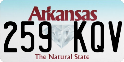 AR license plate 259KQV