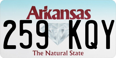 AR license plate 259KQY
