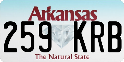 AR license plate 259KRB